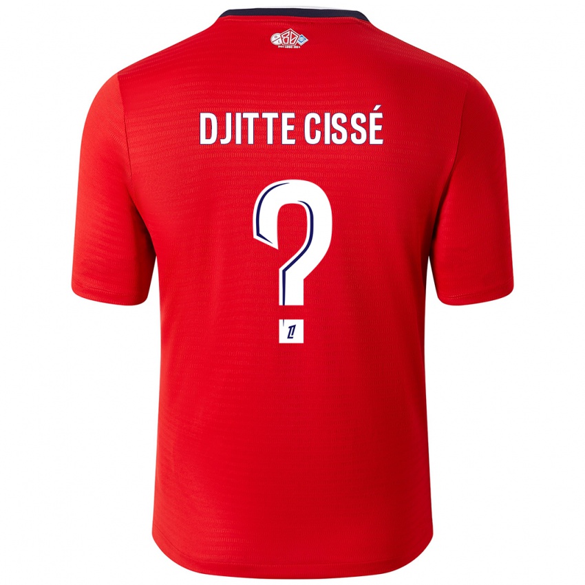 Heren Babacar Djitte Cissé #0 Rood Wit Thuisshirt Thuistenue 2024/25 T-Shirt