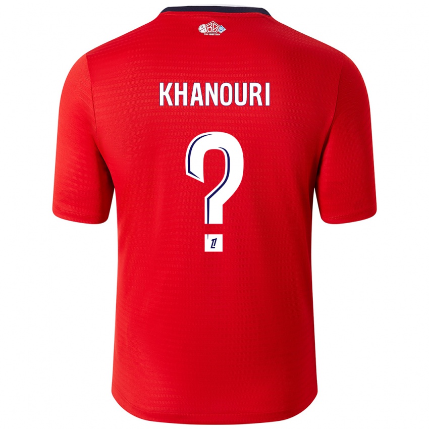 Heren Adam Khanouri #0 Rood Wit Thuisshirt Thuistenue 2024/25 T-Shirt