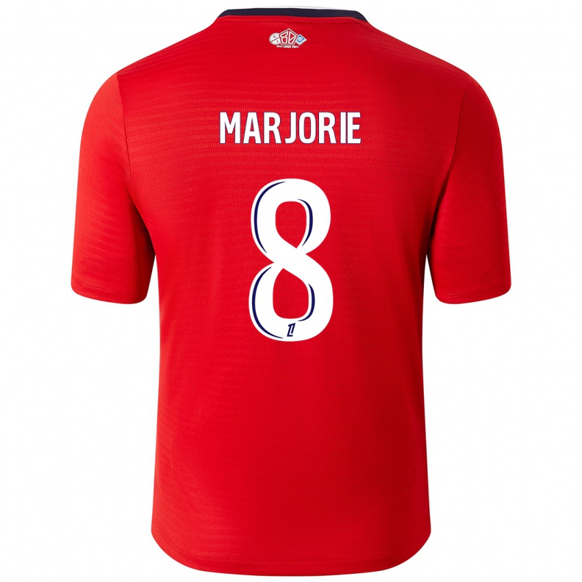 Heren Marjorie #8 Rood Wit Thuisshirt Thuistenue 2024/25 T-Shirt