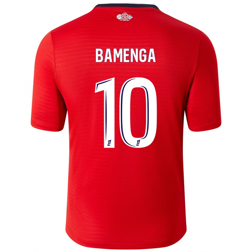 Heren Naomie Bamenga #10 Rood Wit Thuisshirt Thuistenue 2024/25 T-Shirt