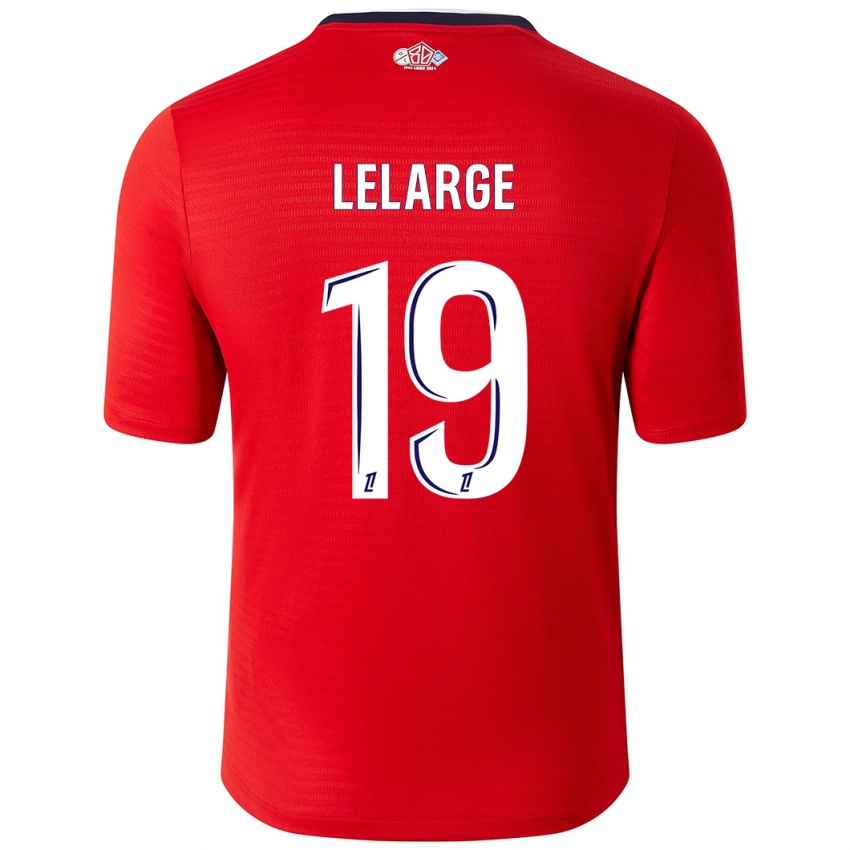 Heren Claire Lelarge #19 Rood Wit Thuisshirt Thuistenue 2024/25 T-Shirt