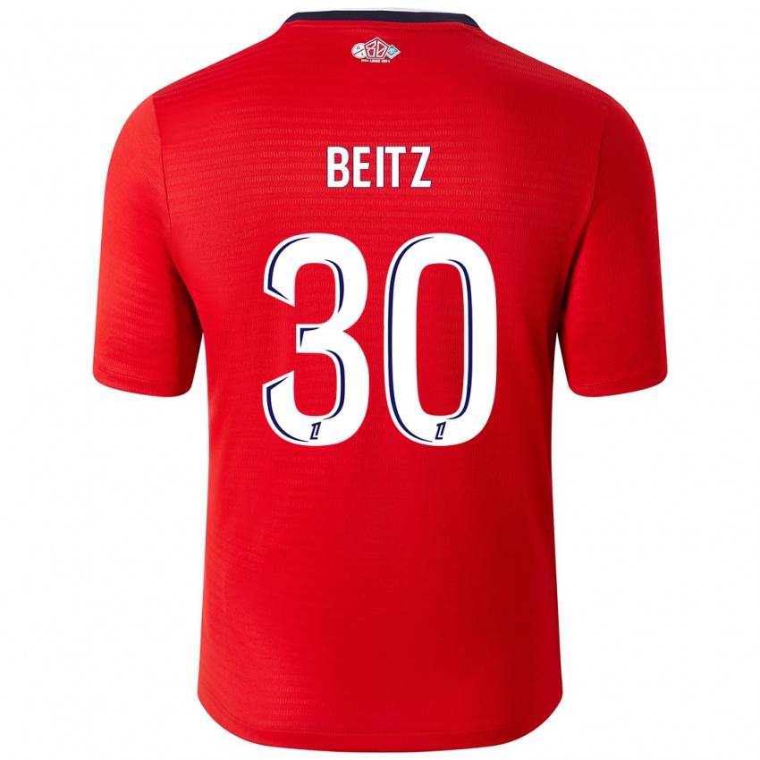 Heren Taylor Beitz #30 Rood Wit Thuisshirt Thuistenue 2024/25 T-Shirt