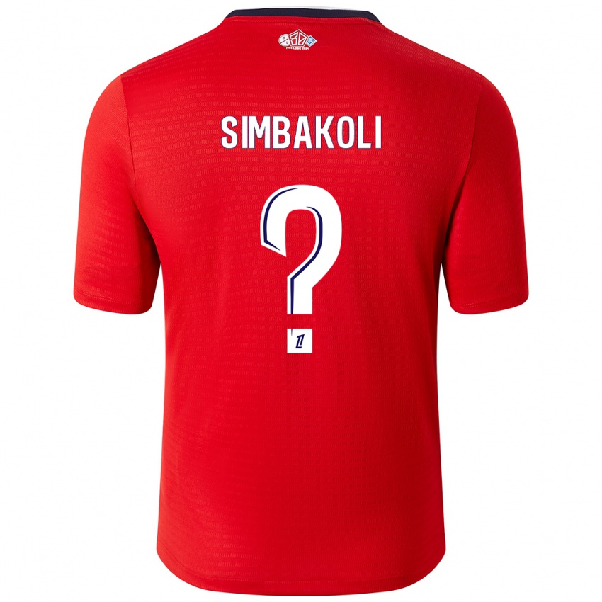 Heren Mamadou Simbakoli #0 Rood Wit Thuisshirt Thuistenue 2024/25 T-Shirt