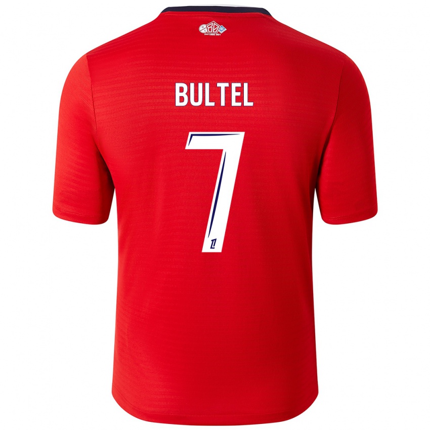 Heren Ludivine Bultel #7 Rood Wit Thuisshirt Thuistenue 2024/25 T-Shirt