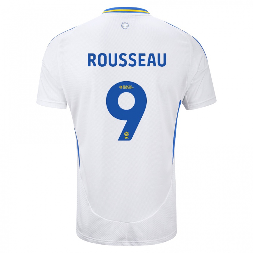 Heren Jess Rousseau #9 Wit Blauw Thuisshirt Thuistenue 2024/25 T-Shirt