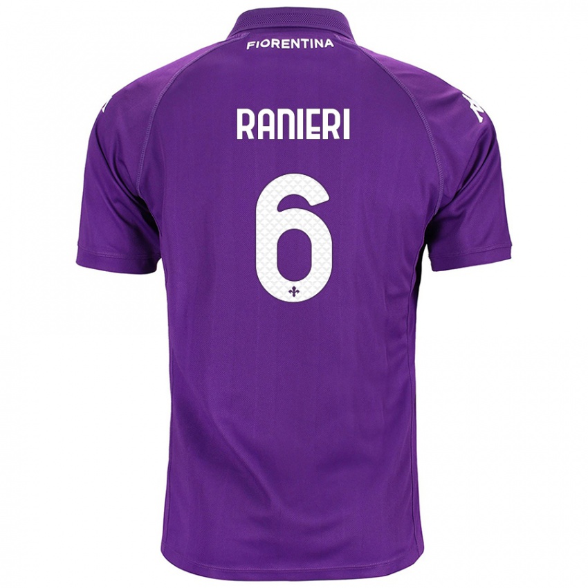 Heren Luca Ranieri #6 Paars Thuisshirt Thuistenue 2024/25 T-Shirt