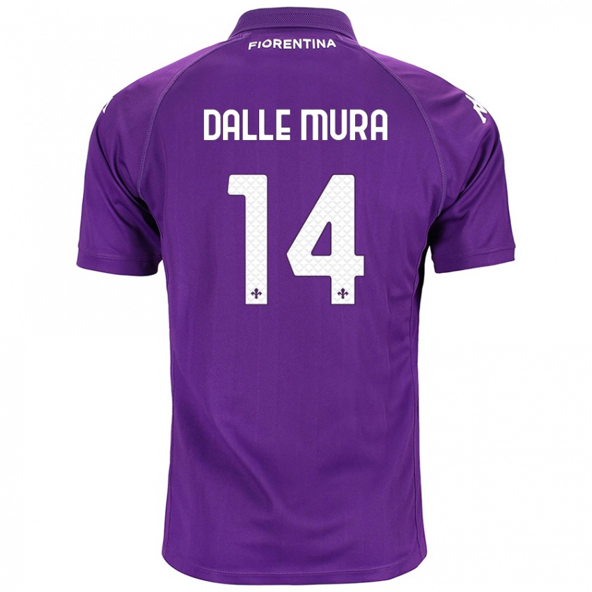 Heren Christian Dalle Mura #14 Paars Thuisshirt Thuistenue 2024/25 T-Shirt