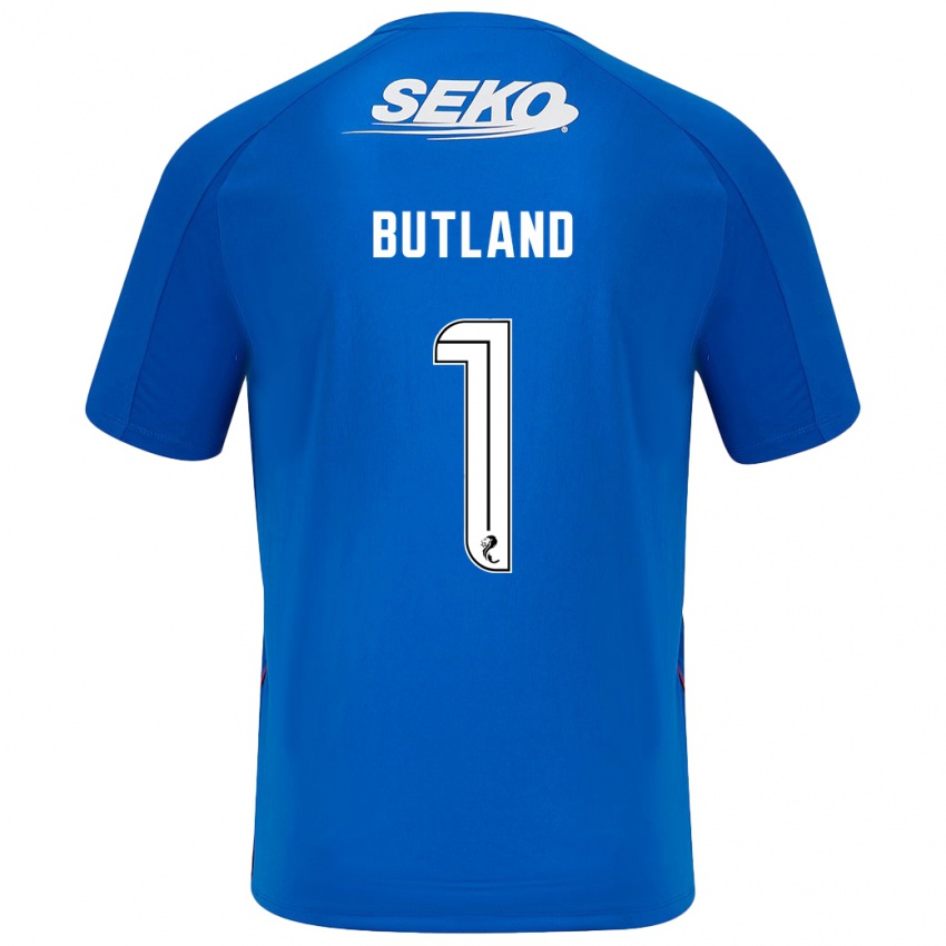 Heren Jack Butland #1 Donkerblauw Thuisshirt Thuistenue 2024/25 T-Shirt