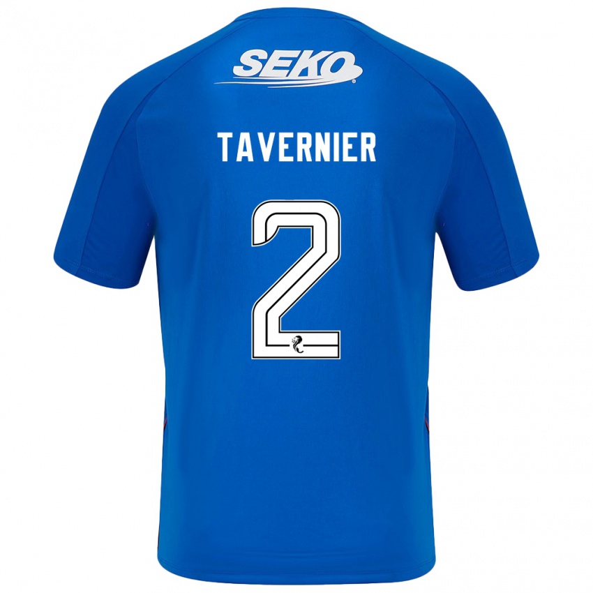 Heren James Tavernier #2 Donkerblauw Thuisshirt Thuistenue 2024/25 T-Shirt