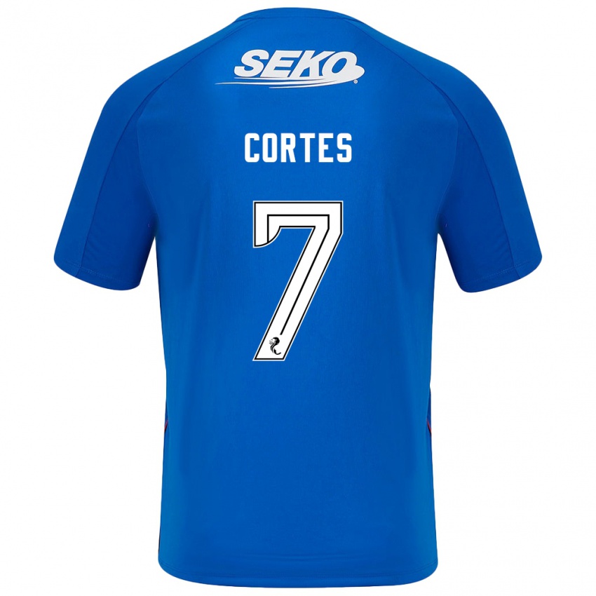 Heren Óscar Cortés #7 Donkerblauw Thuisshirt Thuistenue 2024/25 T-Shirt