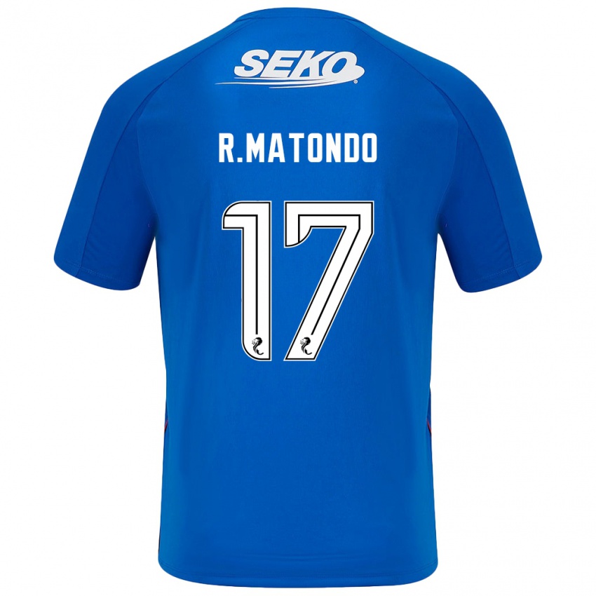 Heren Rabbi Matondo #17 Donkerblauw Thuisshirt Thuistenue 2024/25 T-Shirt