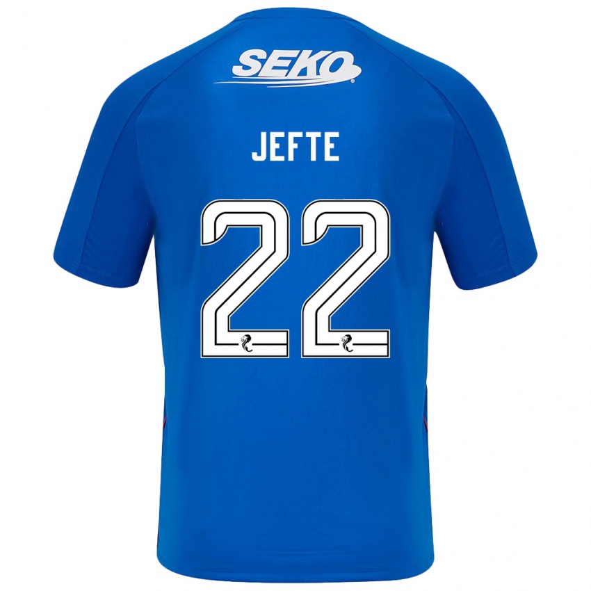 Heren Jefté #22 Donkerblauw Thuisshirt Thuistenue 2024/25 T-Shirt