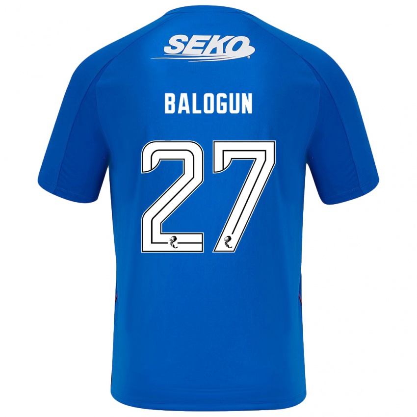 Heren Leon Balogun #27 Donkerblauw Thuisshirt Thuistenue 2024/25 T-Shirt