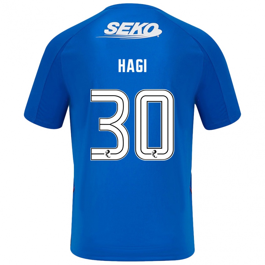 Heren Ianis Hagi #30 Donkerblauw Thuisshirt Thuistenue 2024/25 T-Shirt