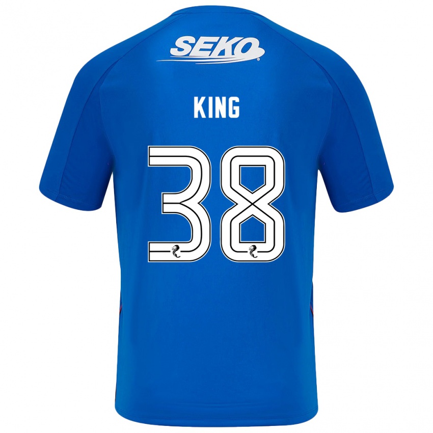 Heren Leon King #38 Donkerblauw Thuisshirt Thuistenue 2024/25 T-Shirt