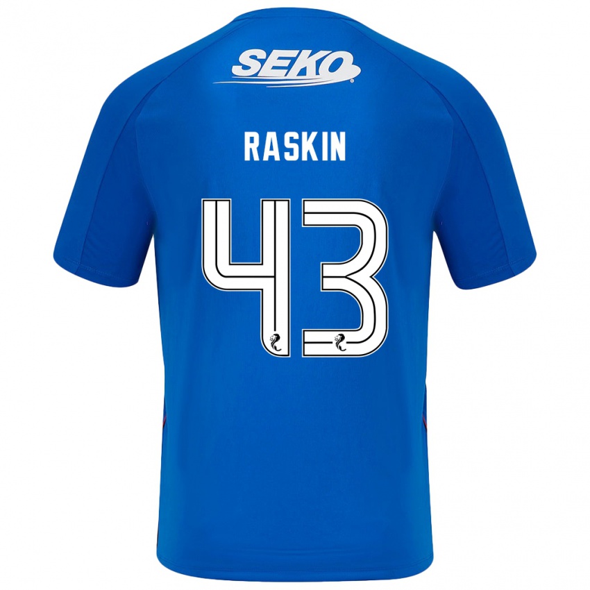 Heren Nicolas Raskin #43 Donkerblauw Thuisshirt Thuistenue 2024/25 T-Shirt