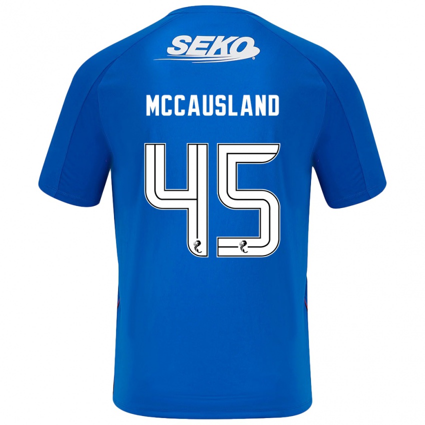 Heren Ross Mccausland #45 Donkerblauw Thuisshirt Thuistenue 2024/25 T-Shirt