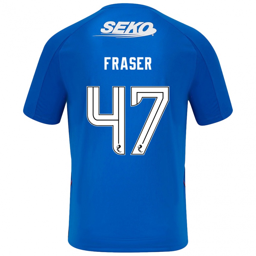 Heren Robbie Fraser #47 Donkerblauw Thuisshirt Thuistenue 2024/25 T-Shirt