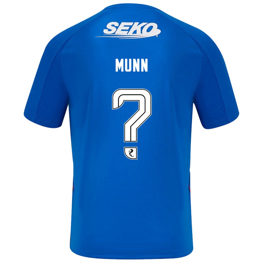 Heren Mason Munn #0 Donkerblauw Thuisshirt Thuistenue 2024/25 T-Shirt