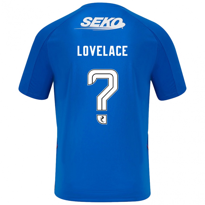 Heren Zak Lovelace #0 Donkerblauw Thuisshirt Thuistenue 2024/25 T-Shirt