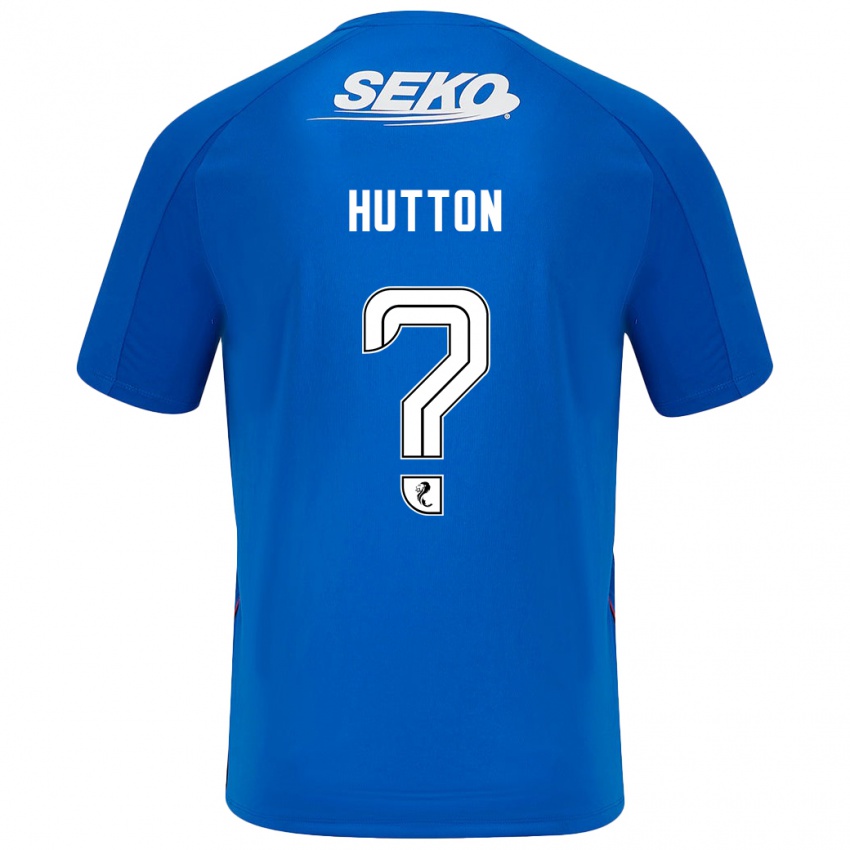 Heren Zander Hutton #0 Donkerblauw Thuisshirt Thuistenue 2024/25 T-Shirt