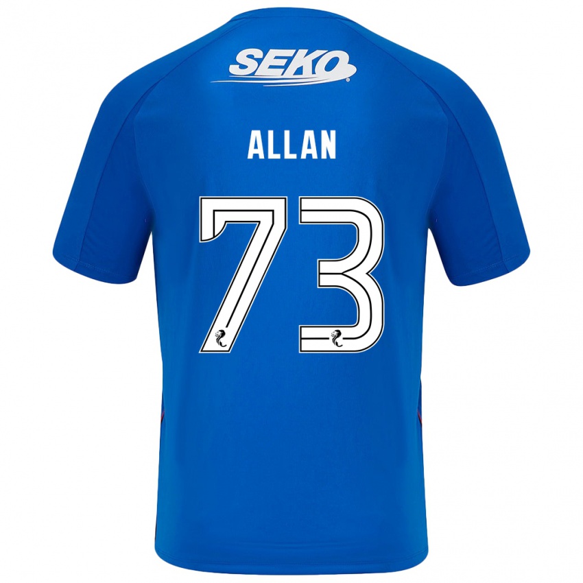 Heren Connor Allan #73 Donkerblauw Thuisshirt Thuistenue 2024/25 T-Shirt