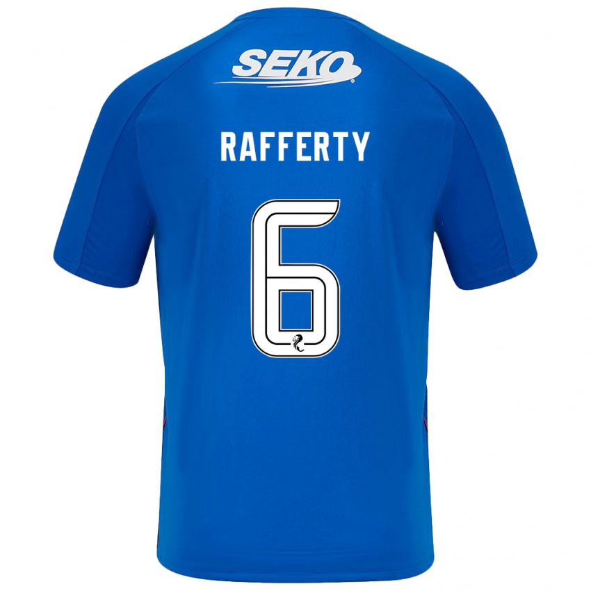 Heren Laura Rafferty #6 Donkerblauw Thuisshirt Thuistenue 2024/25 T-Shirt