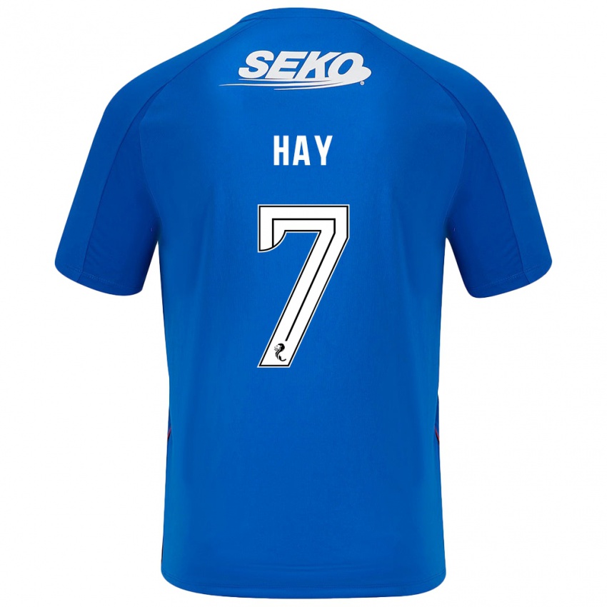 Heren Brogan Hay #7 Donkerblauw Thuisshirt Thuistenue 2024/25 T-Shirt