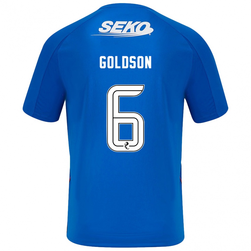 Heren Connor Goldson #6 Donkerblauw Thuisshirt Thuistenue 2024/25 T-Shirt