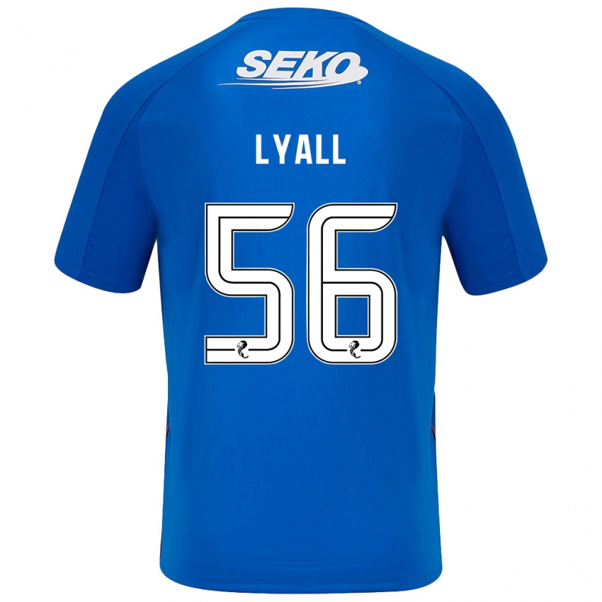 Heren Arron Lyall #56 Donkerblauw Thuisshirt Thuistenue 2024/25 T-Shirt