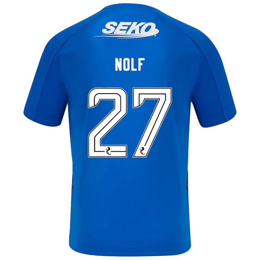 Heren Madeline Nolf #27 Donkerblauw Thuisshirt Thuistenue 2024/25 T-Shirt