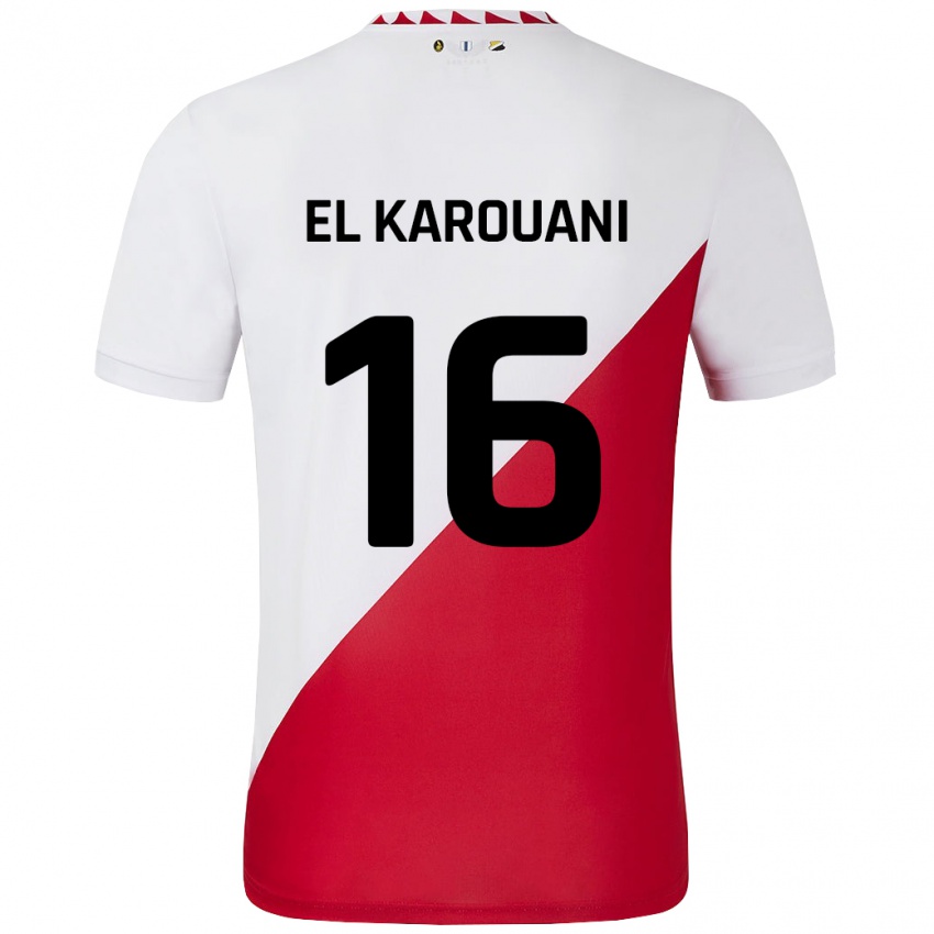 Heren Souffian El Karouani #16 Wit Rood Thuisshirt Thuistenue 2024/25 T-Shirt