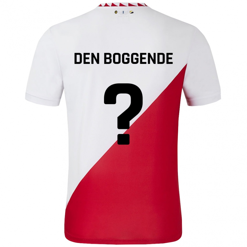 Heren Tijn Den Boggende #0 Wit Rood Thuisshirt Thuistenue 2024/25 T-Shirt