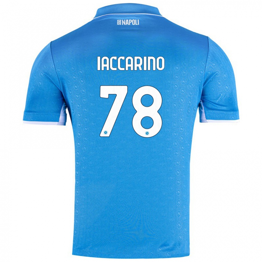 Heren Gennaro Iaccarino #78 Hemelsblauw Thuisshirt Thuistenue 2024/25 T-Shirt