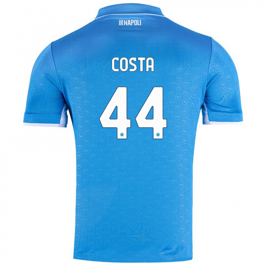 Heren Filippo Costa #44 Hemelsblauw Thuisshirt Thuistenue 2024/25 T-Shirt