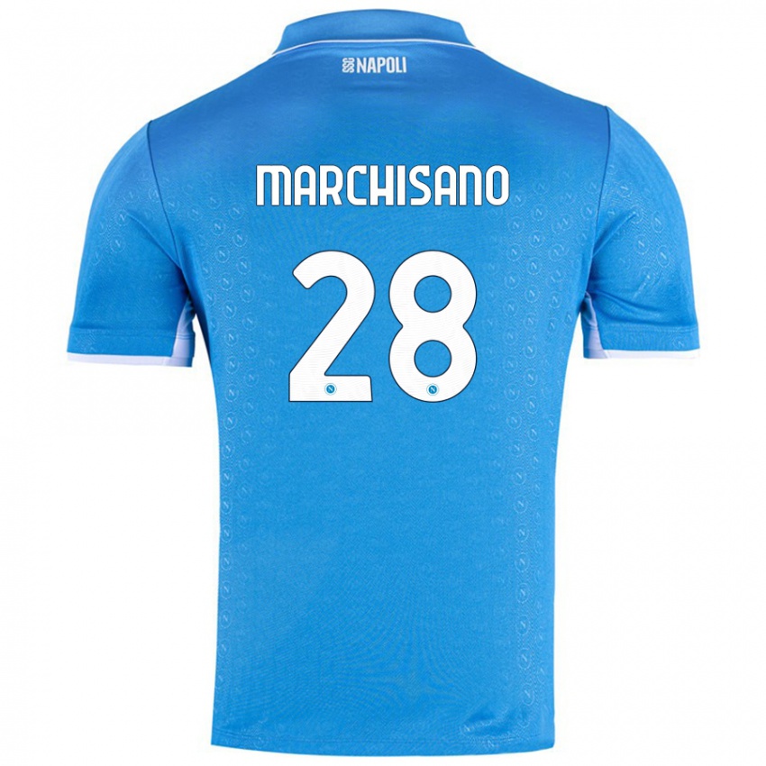 Heren Matteo Marchisano #28 Hemelsblauw Thuisshirt Thuistenue 2024/25 T-Shirt