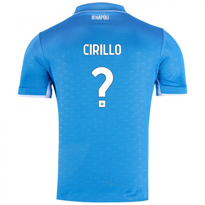 Heren Gioele Cirillo #0 Hemelsblauw Thuisshirt Thuistenue 2024/25 T-Shirt