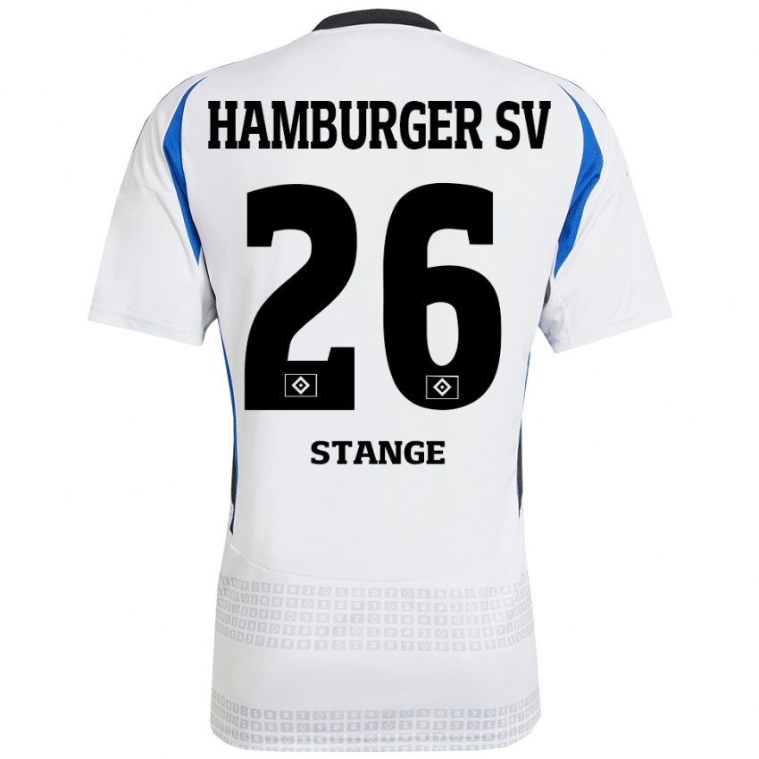 Heren Otto Stange #26 Wit Blauw Thuisshirt Thuistenue 2024/25 T-Shirt