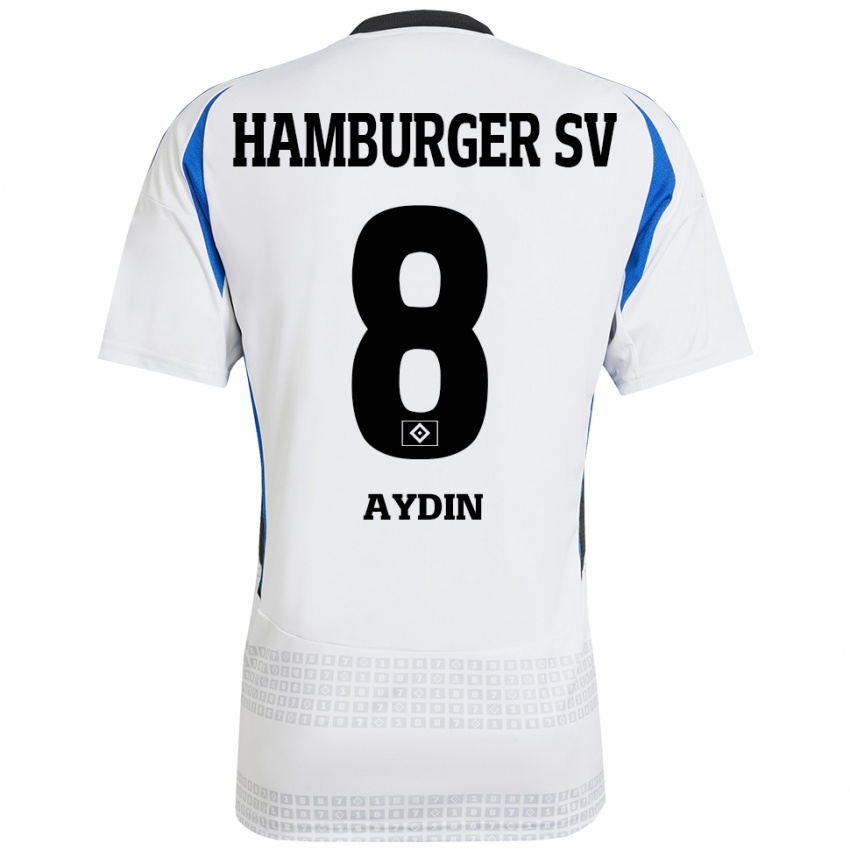 Heren Songül Aydin #8 Wit Blauw Thuisshirt Thuistenue 2024/25 T-Shirt