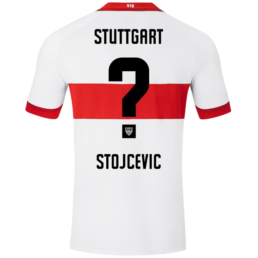 Heren Martin Stojcevic #0 Wit Rood Thuisshirt Thuistenue 2024/25 T-Shirt