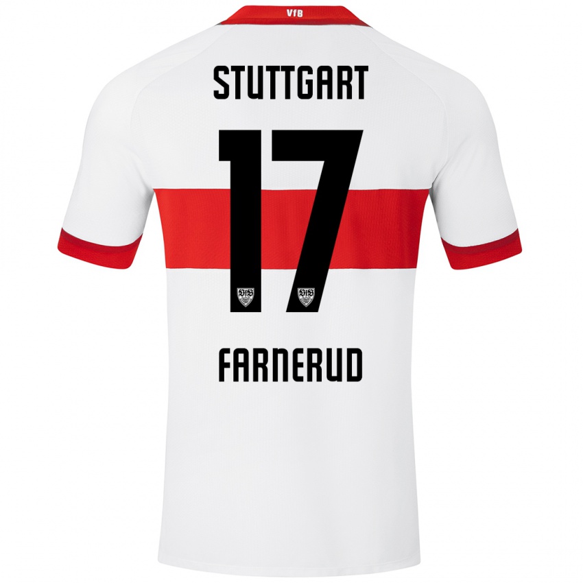 Heren Colin Farnerud #17 Wit Rood Thuisshirt Thuistenue 2024/25 T-Shirt