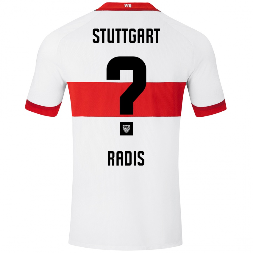 Heren Dimitrios Radis #0 Wit Rood Thuisshirt Thuistenue 2024/25 T-Shirt