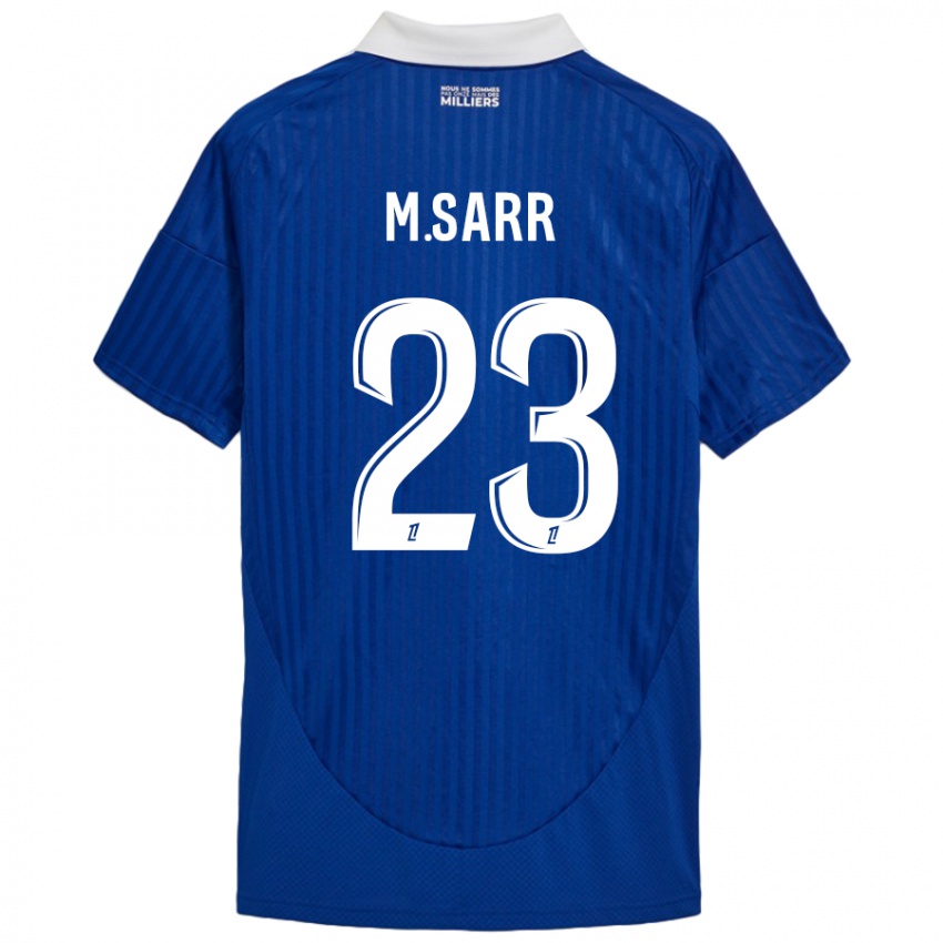 Heren Mamadou Sarr #23 Blauw Wit Thuisshirt Thuistenue 2024/25 T-Shirt