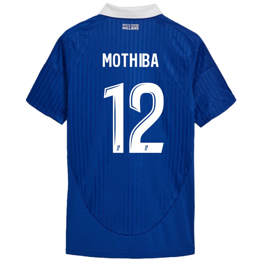 Heren Lebo Mothiba #12 Blauw Wit Thuisshirt Thuistenue 2024/25 T-Shirt