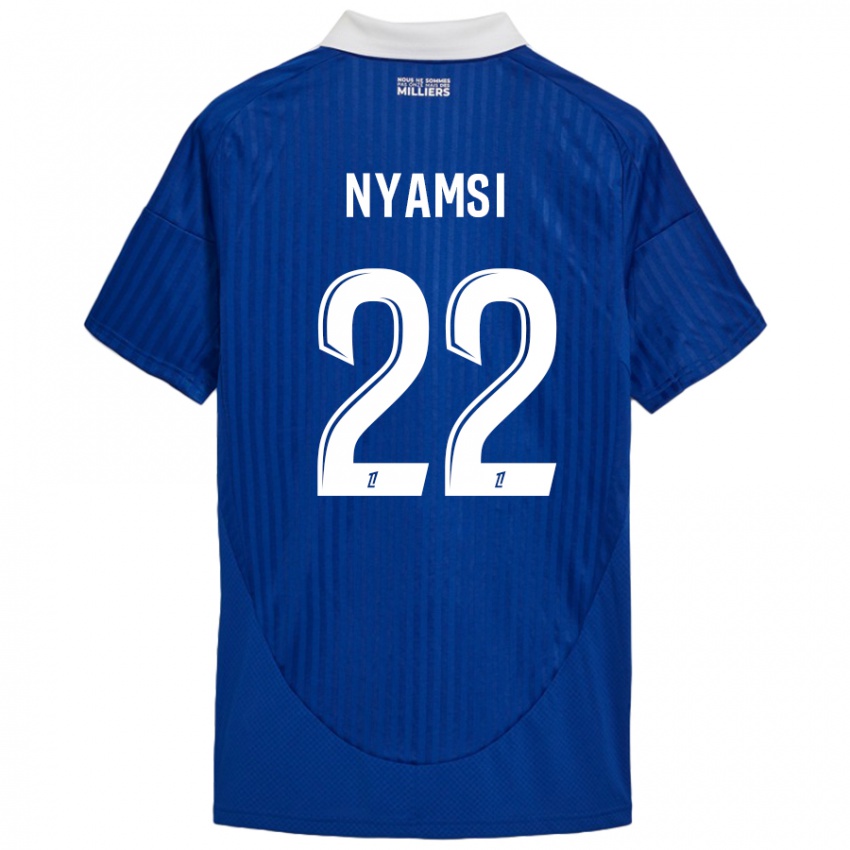 Heren Gerzino Nyamsi #22 Blauw Wit Thuisshirt Thuistenue 2024/25 T-Shirt