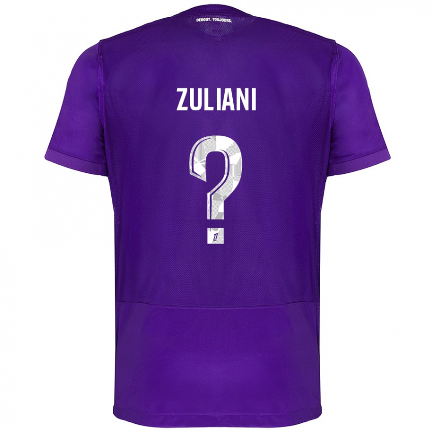 Heren Edhy Zuliani #0 Paars Wit Thuisshirt Thuistenue 2024/25 T-Shirt