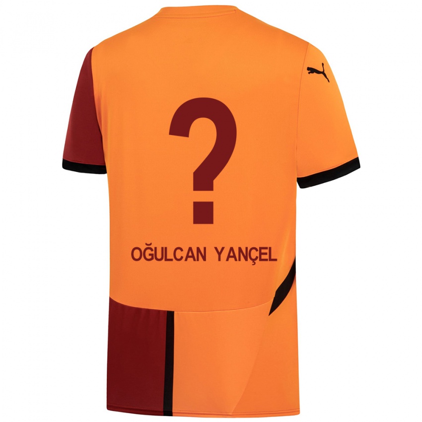 Heren Necati Oğulcan Yançel #0 Geel Rood Thuisshirt Thuistenue 2024/25 T-Shirt