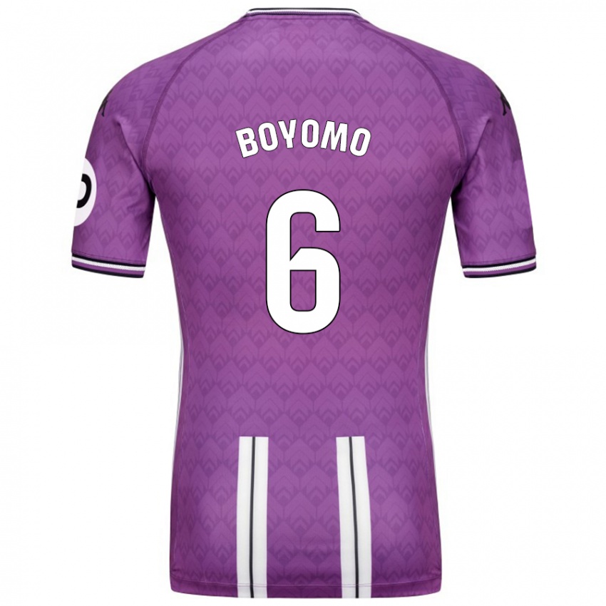 Heren Enzo Boyomo #6 Paars Wit Thuisshirt Thuistenue 2024/25 T-Shirt