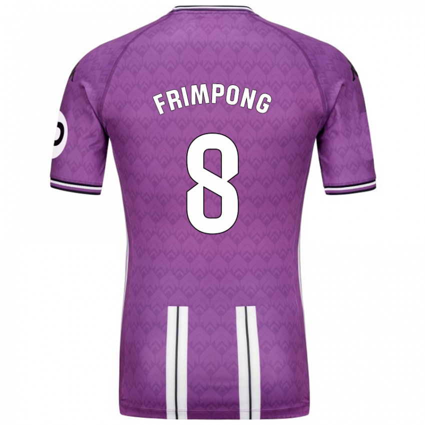 Heren Eugene Frimpong #8 Paars Wit Thuisshirt Thuistenue 2024/25 T-Shirt