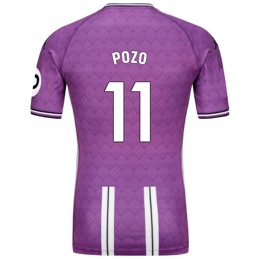 Heren Manuel Pozo #11 Paars Wit Thuisshirt Thuistenue 2024/25 T-Shirt